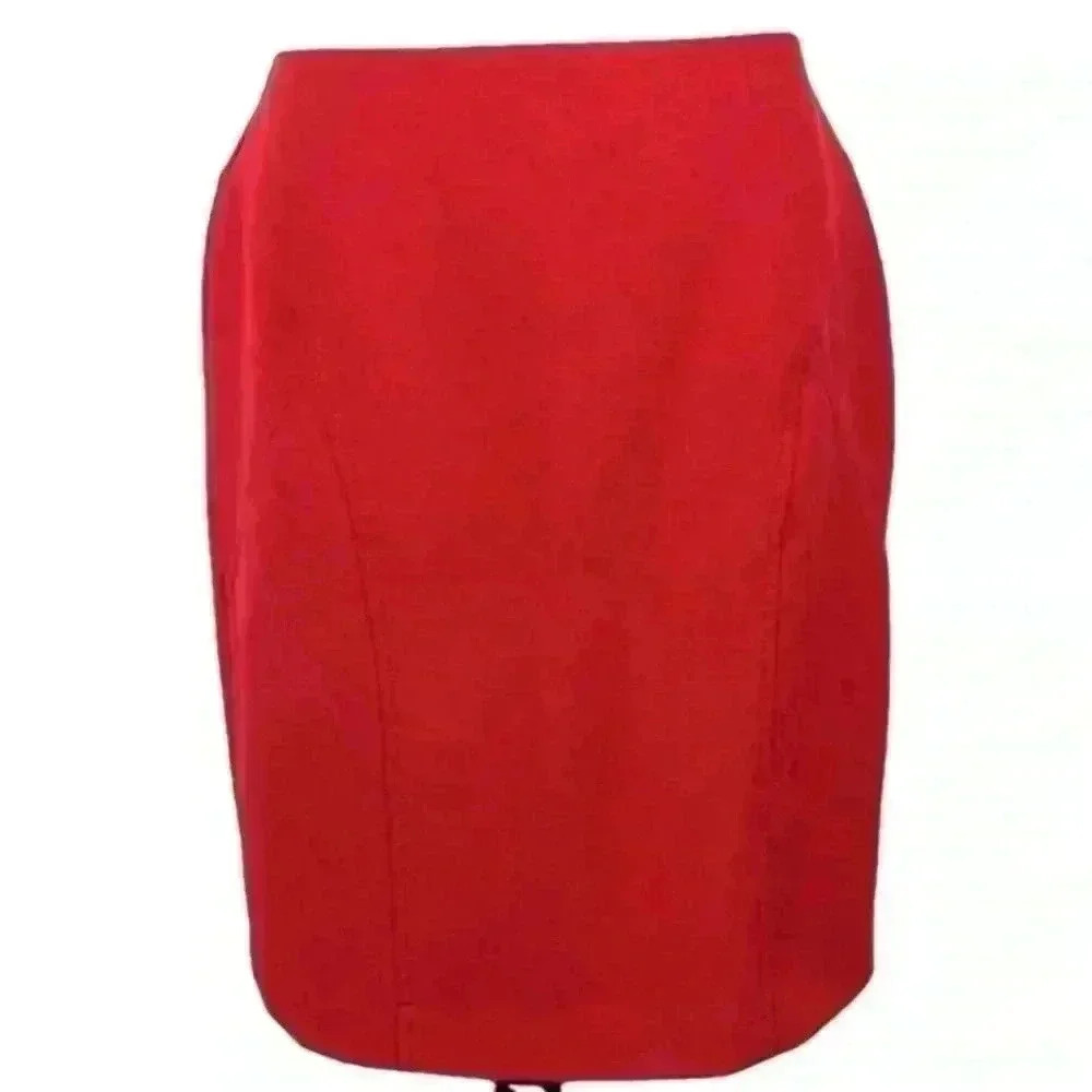 Worthington petite skirt sz 8P red pencil career